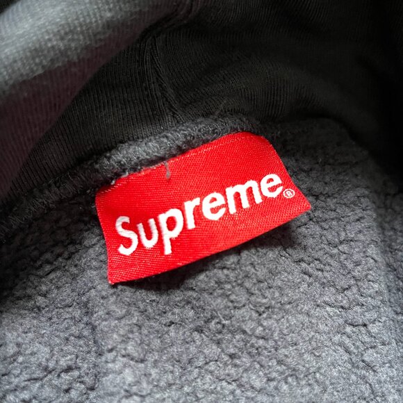 Supreme Embroidered S Hooded Sweatshirt 'Navy' - Picture 3 of 4